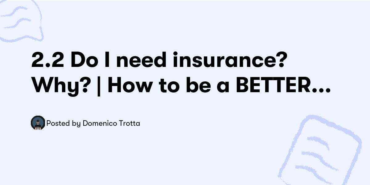 Do i need insurance as a freelancer Idea
