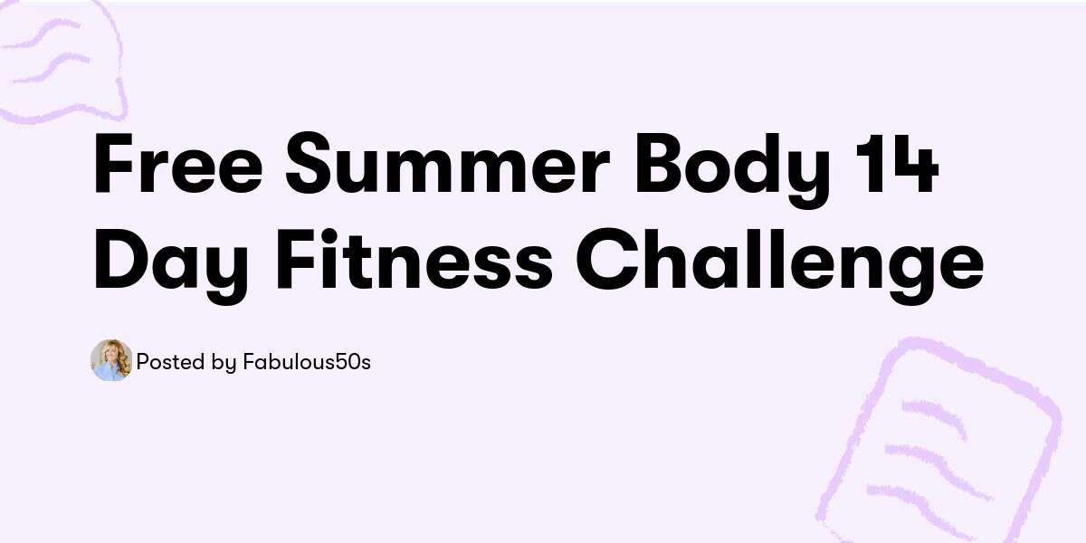 summer body challenge