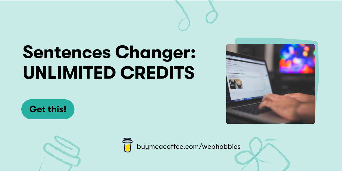 Sentences Changer: UNLIMITED CREDITS