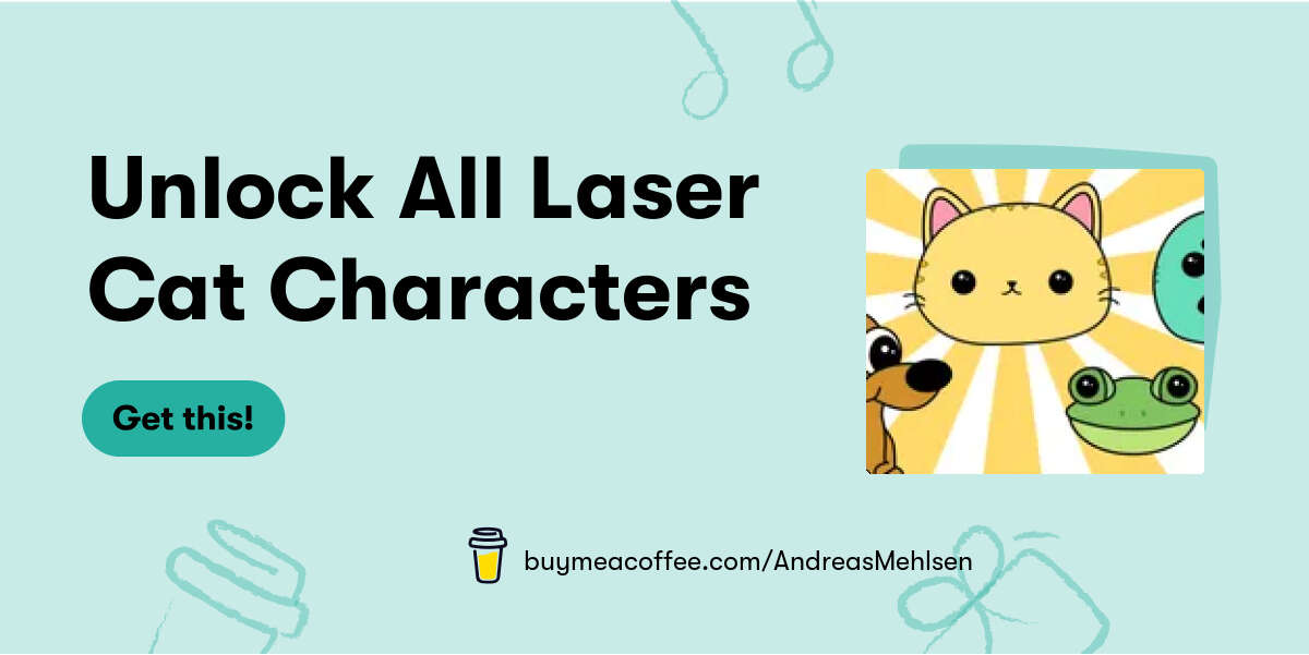 Unlock All Laser Cat Characters Buymeacoffee