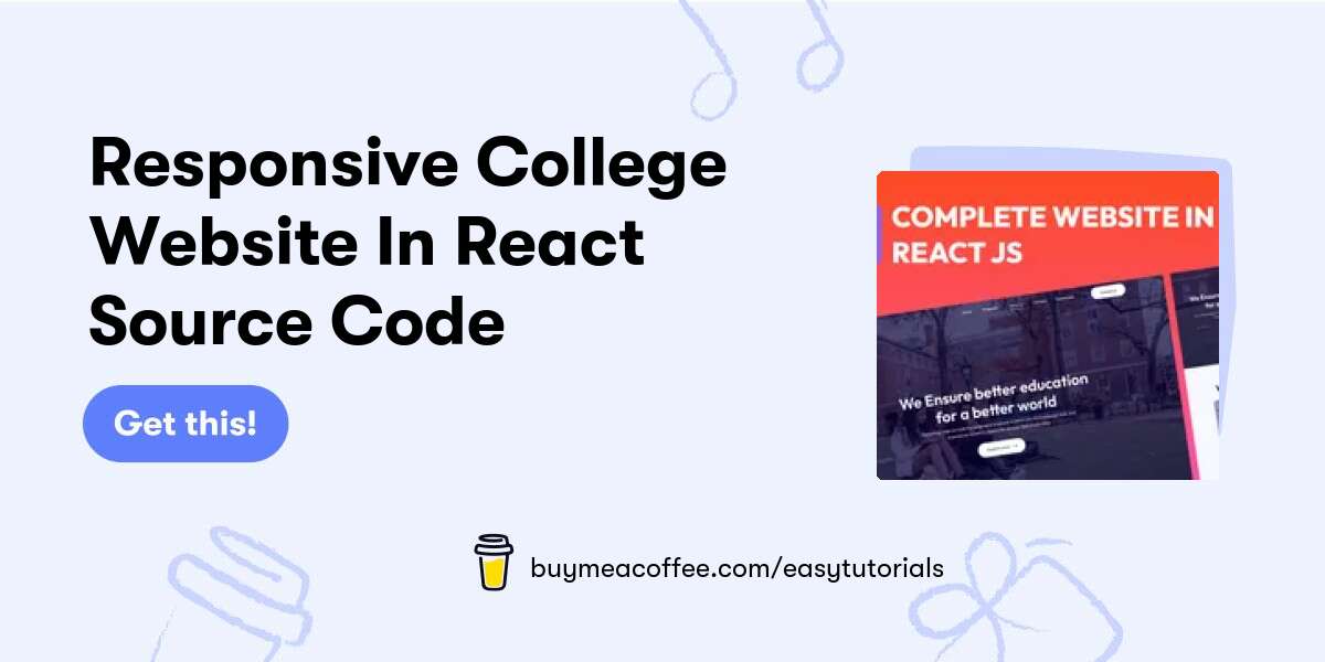 Responsive College Website In React Source Code - Buymeacoffee