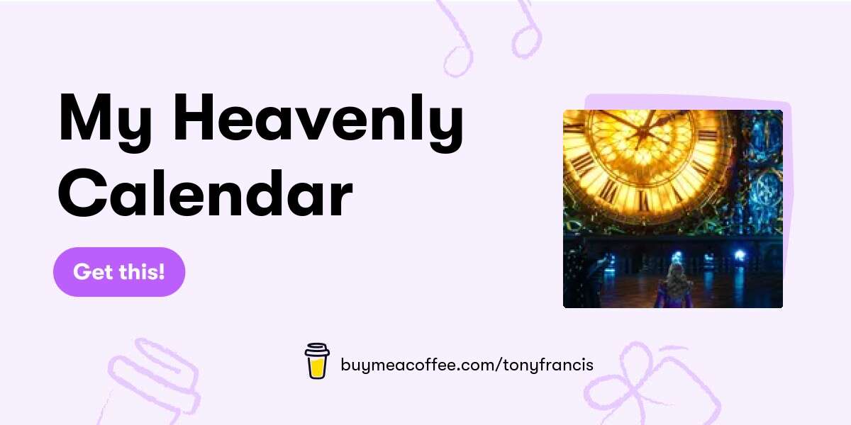 My Heavenly Calendar Buymeacoffee