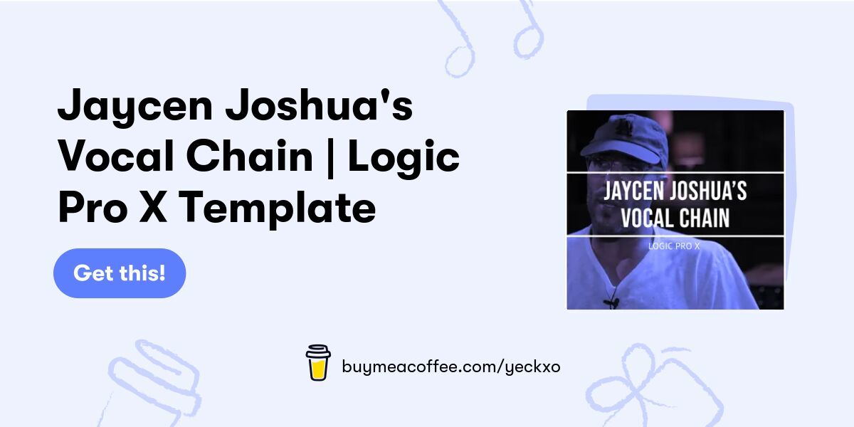 Jaycen Joshua #39 s Vocal Chain Logic Pro X Template Buymeacoffee Jaycen Joshua #39 s Vocal Chain Logic Pro X Template Buymeacoffee