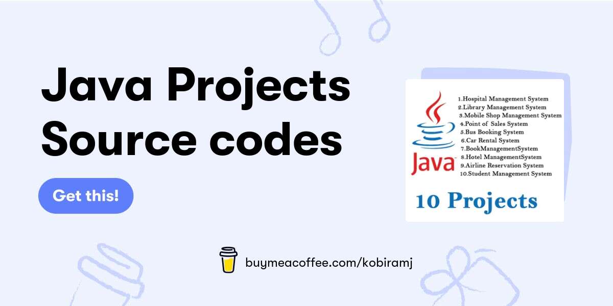 Java Projects Source Codes Buymeacoffee 1852