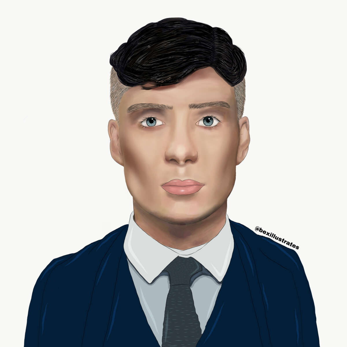 Cillian Murphy digital drawing — bexillustrates