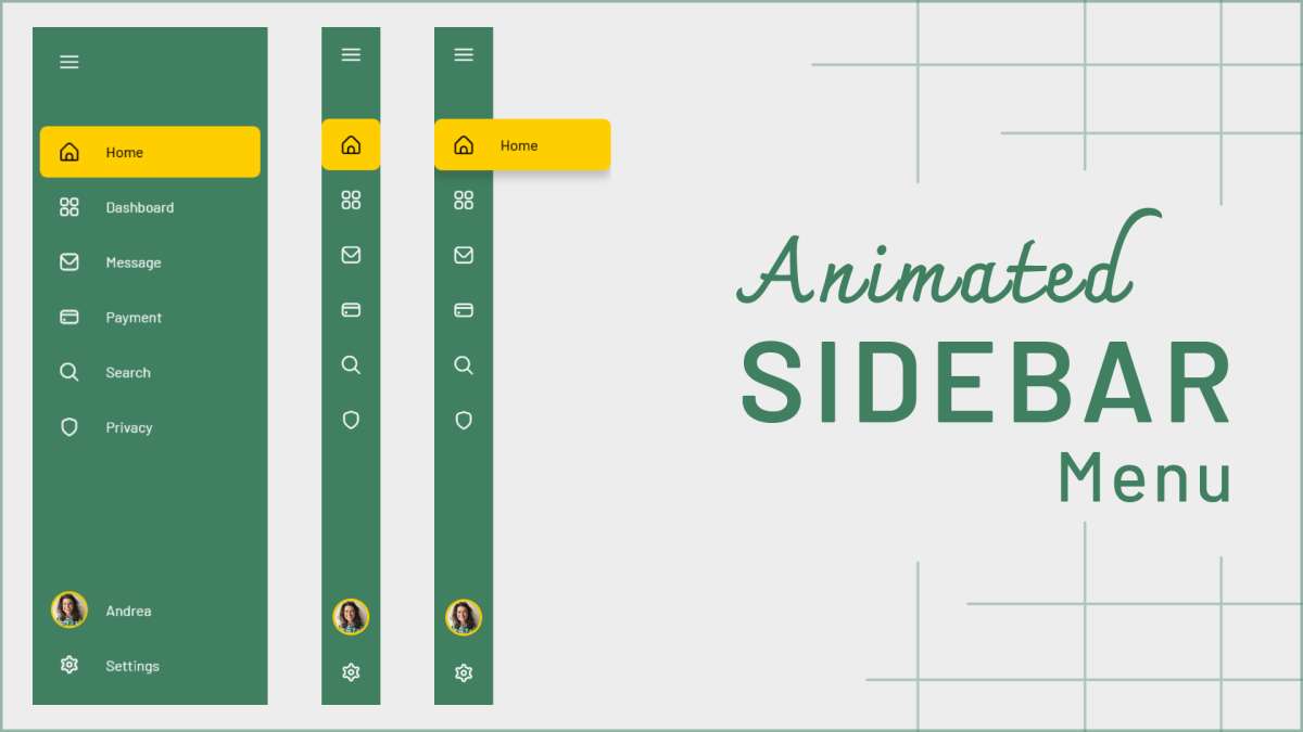 Responsive Sidebar Menu Design Adey Coder