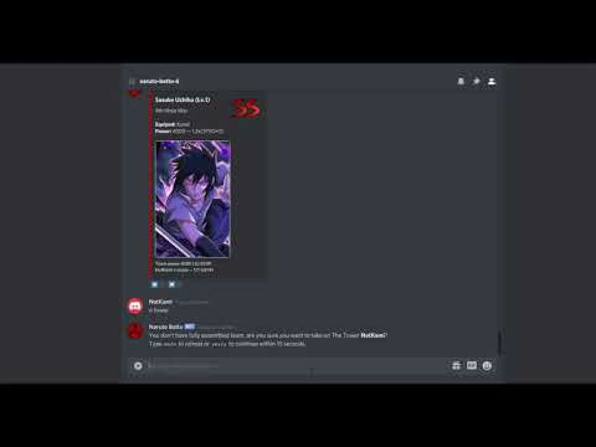 Naruto Botto is a Discord bot for collecting Naruto characters and much