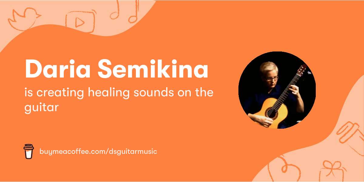 Måling Fremme Besiddelse Daria Semikina is creating healing sounds on the guitar