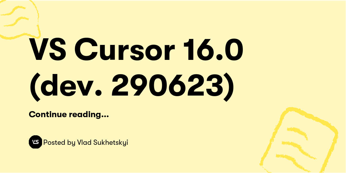 VS Cursor 14.0 Extended by vladsukhetskyi on DeviantArt
