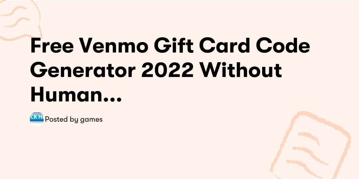 Free Venmo Gift Card Code Generator 2022 Without Human